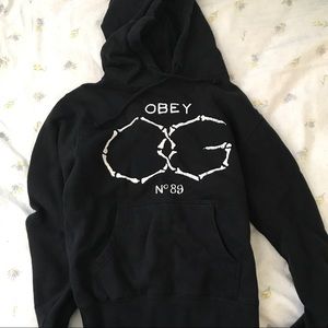obey bones hoodie